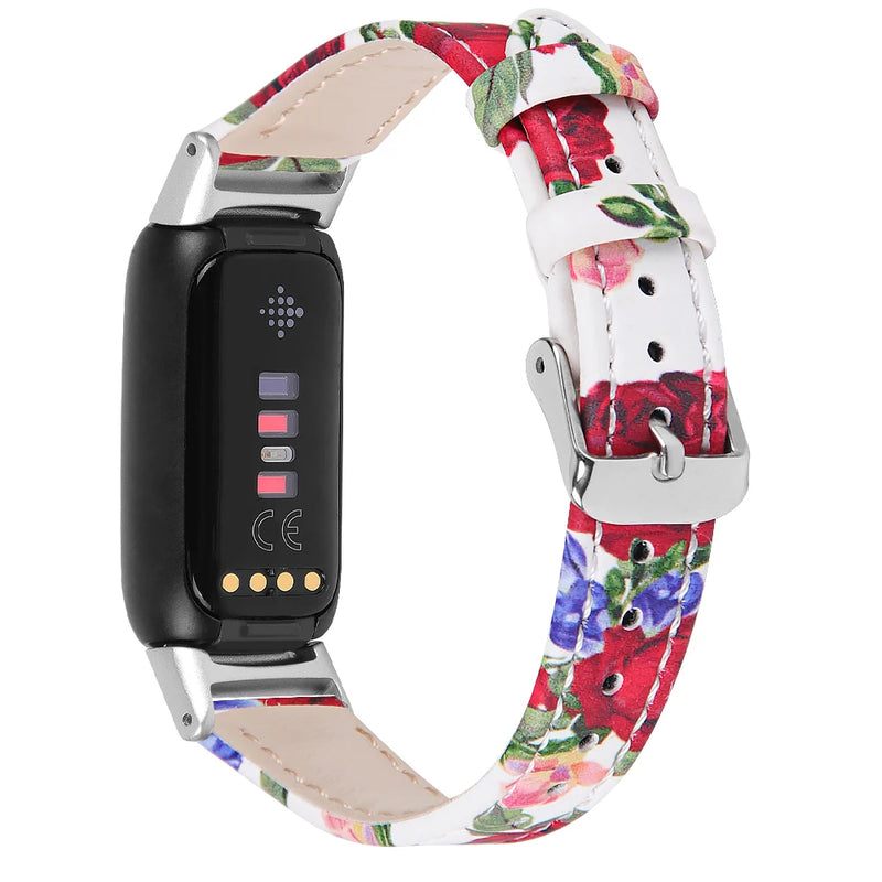 Fitbit Luxe Band | Premium Patterned Leather Band | 5 Colors Available