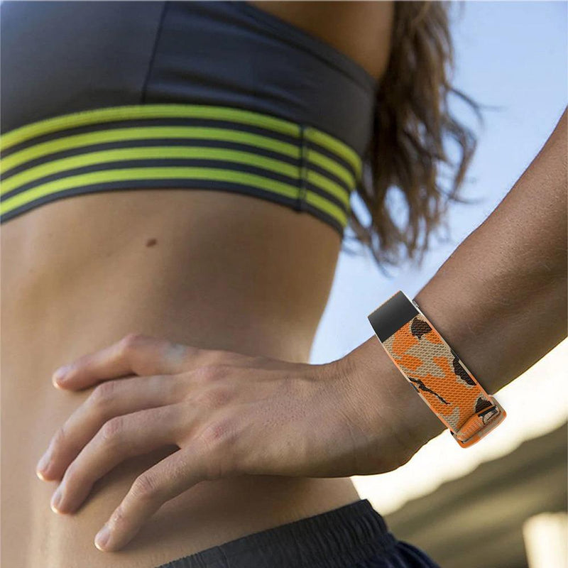 For Fitbit Charge 2 | Patterned Silicone Band | 9 Colors Available