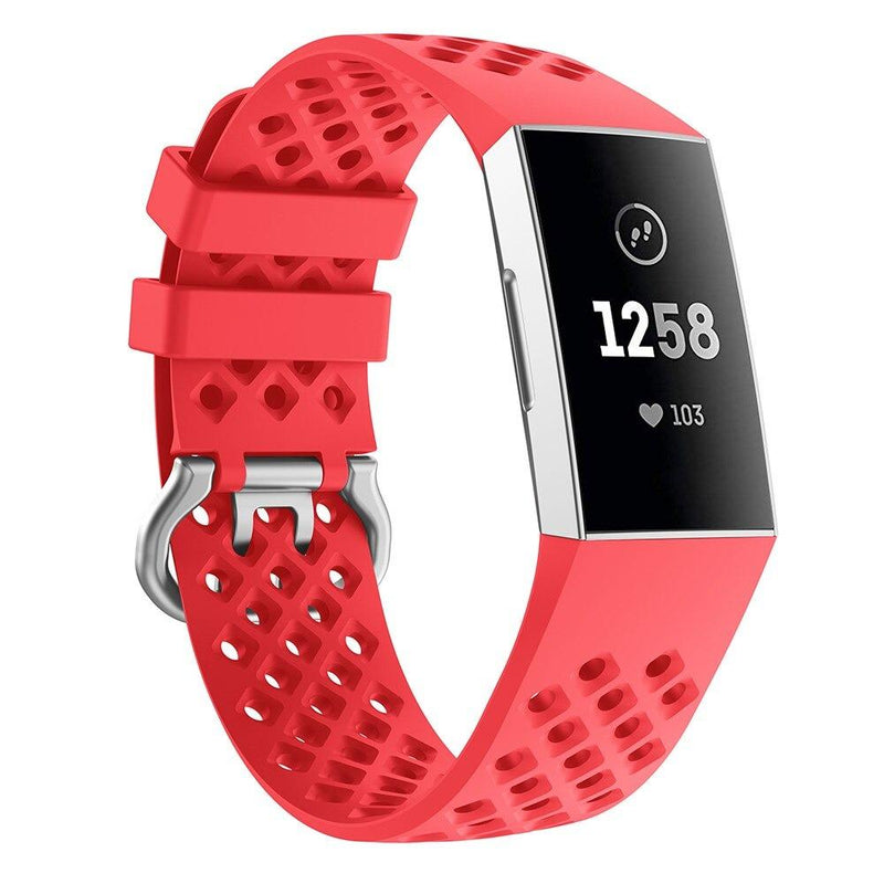 For Fitbit Charge 3 and Charge 4 | Silicone Sports Band | 6 Colors Available