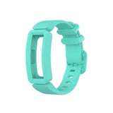 For Fitbit Ace 2 | Light Green Plain Silicone Band