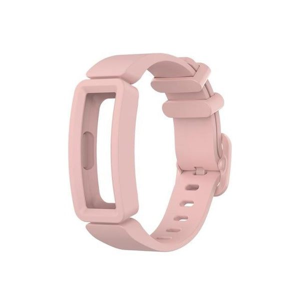 For Fitbit Ace 2 | Light Pink Plain Silicone Band