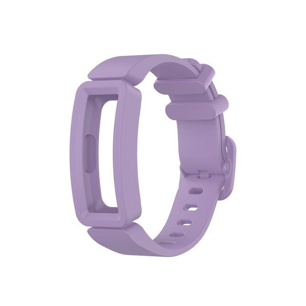 For Fitbit Ace 2 | Light Purple Plain Silicone Band