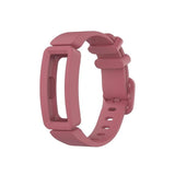 For Fitbit Ace 2 | Light Red Plain Silicone Band