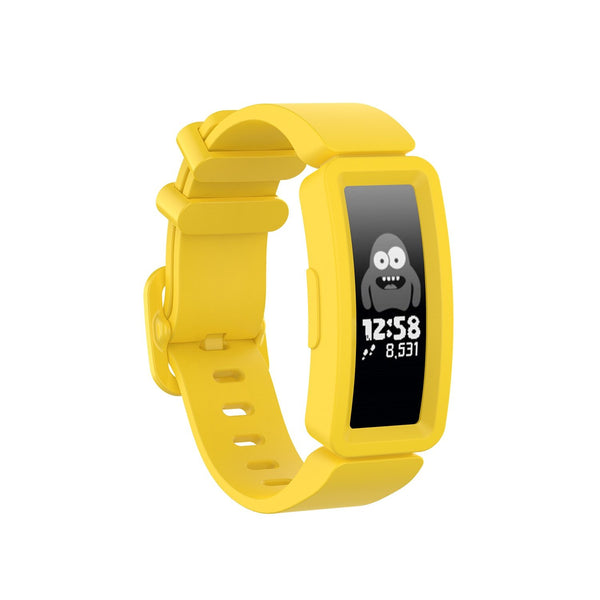 For Fitbit Ace 2 | Yellow Plain Silicone Band