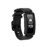 For Fitbit Ace 2 | Black Plain Silicone Band