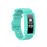 For Fitbit Ace 2 | Light Green Plain Silicone Band