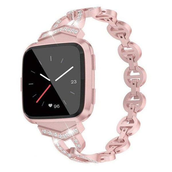 For Fitbit Versa/Versa 2/Versa Lite | Elegant Steel Band | 5 Colors Available