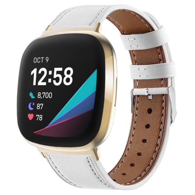 For Fitbit Sense/Sense 2 and Versa 3/Versa 4 | Premium Leather Band | 9 Colors Available