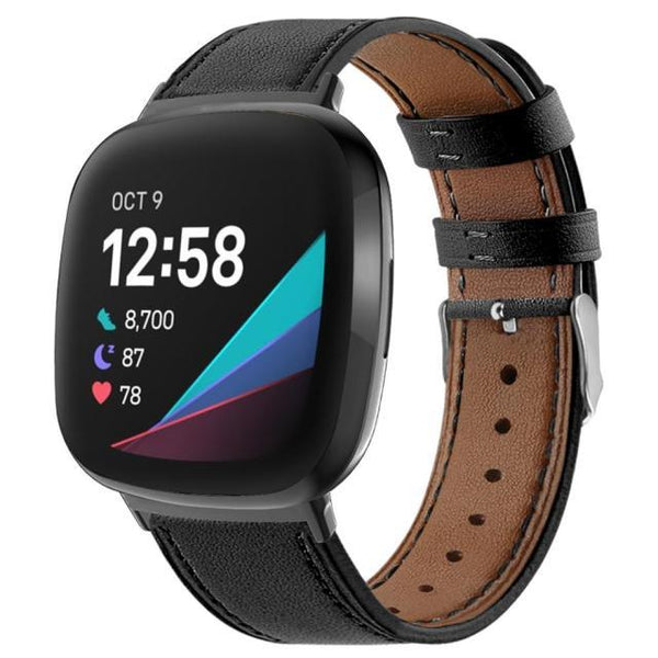 For Fitbit Sense/Sense 2 and Versa 3/Versa 4 | Premium Leather Band | 9 Colors Available