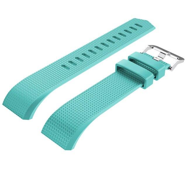 For Fitbit Charge 2 | Plain Silicone Band | 20 Colors Available