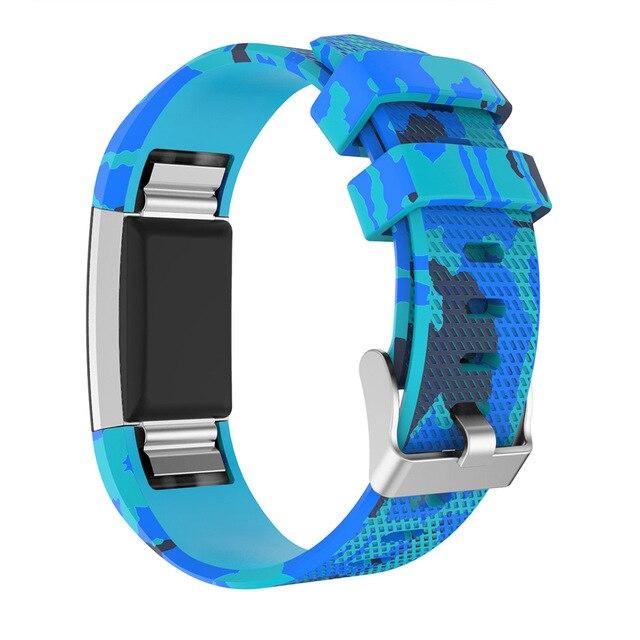 For Fitbit Charge 2 | Patterned Silicone Band | 9 Colors Available