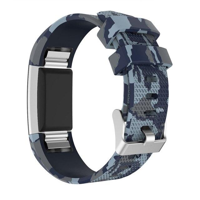 For Fitbit Charge 2 | Patterned Silicone Band | 9 Colors Available