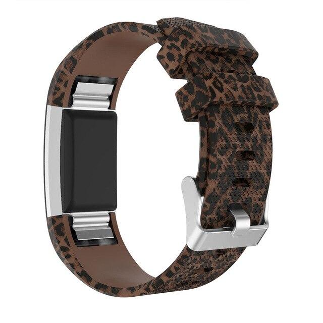 For Fitbit Charge 2 | Patterned Silicone Band | 9 Colors Available