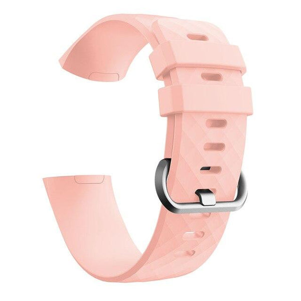 For Fitbit Charge 3 and Charge 4 | Plain Silicone Band | 10 Colors Available