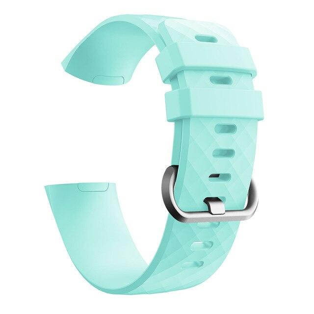For Fitbit Charge 3 and Charge 4 | Plain Silicone Band | 10 Colors Available