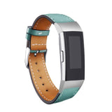 For Fitbit Charge 3 and Charge 4 | Stitched Leather Band | 17 Colors Available