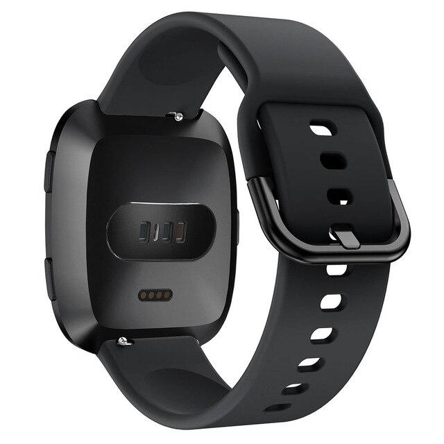 Paquete de 4 correas para Fitbit Versa 2/Fitbit Versa/Versa Lite/Versa SE  para mujeres y hombres, pulsera de repuesto de silicona suave para Fitbit