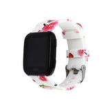 For Fitbit Versa/Versa 2/Versa Lite | Patterned Silicone Band | 7 Colors Available