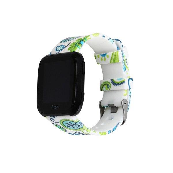 For Fitbit Versa/Versa 2/Versa Lite | Patterned Silicone Band | 7 Colors Available