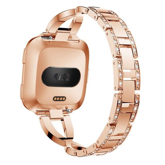 For Fitbit Versa/Versa 2/Versa Lite | Glamorous Steel Band | 5 Colors Available
