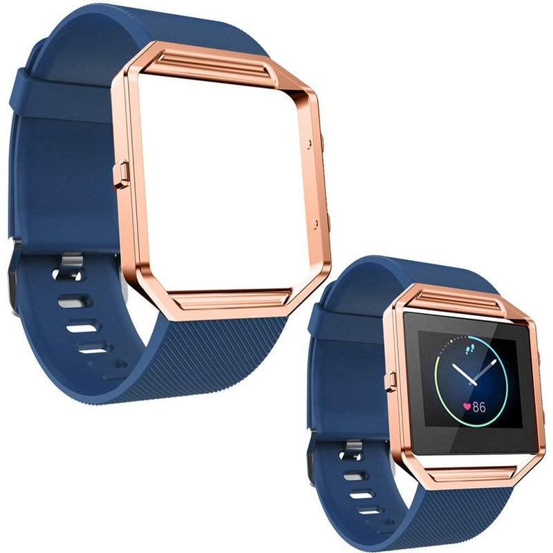 For Fitbit Blaze | Grained Silicone Band | 10 Colors Available