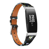 For Fitbit Inspire, Inspire HR & Inspire 2 | Floral Leather Band | 5 Colors Available