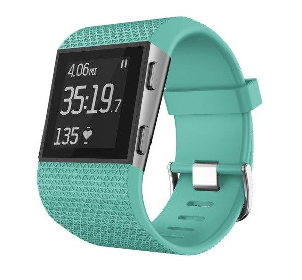 For Fitbit Surge | Grained Silicone Band | Mint Green