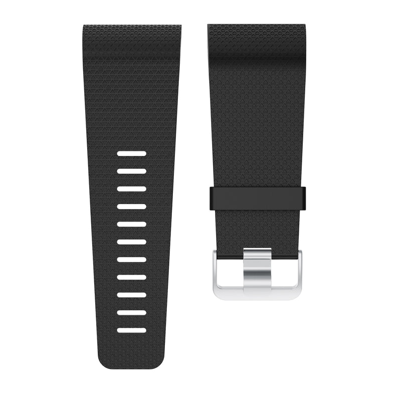 For Fitbit Surge | Grained Silicone Band | Black