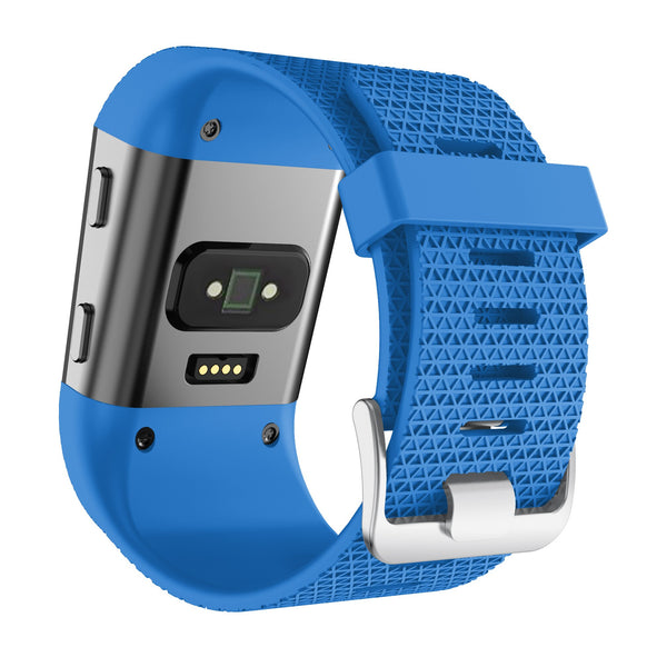 For Fitbit Surge | Grained Silicone Band | Sky Blue