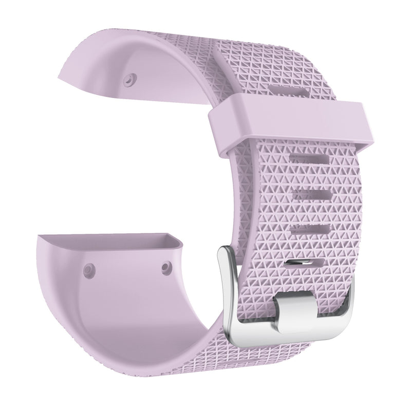 For Fitbit Surge | Grained Silicone Band | Light Purple