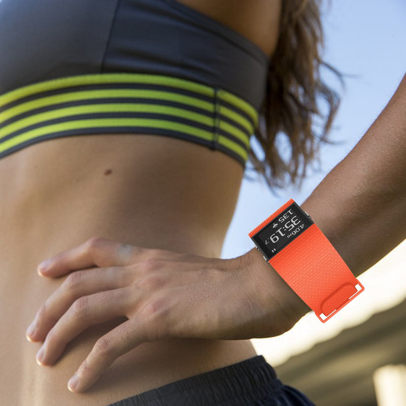 For Fitbit Surge | Grained Silicone Band | Orange