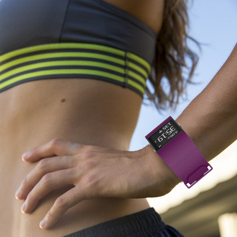 For Fitbit Surge | Grained Silicone Band | Deep Purple