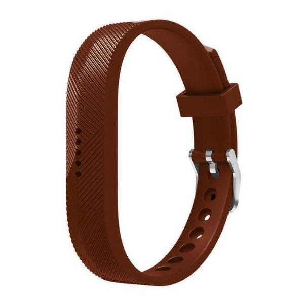 For Fitbit Flex 2 | Grained Silicone Band | Coffee