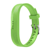 For Fitbit Flex 2 | Grained Silicone Band | Green