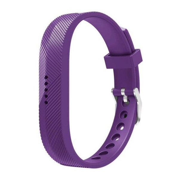 For Fitbit Flex 2 | Grained Silicone Band | Purple