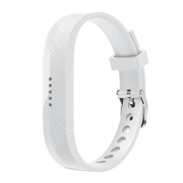 For Fitbit Flex 2 | Grained Silicone Band | White