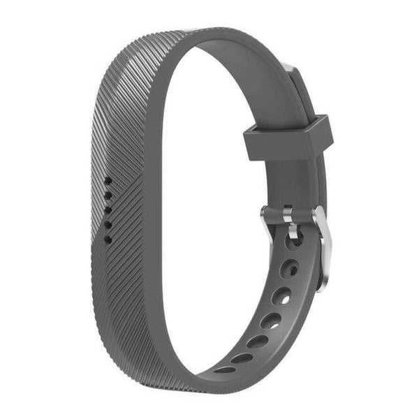 For Fitbit Flex 2 | Grained Silicone Band | Grey