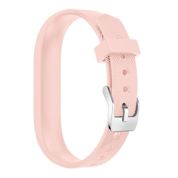 For Fitbit Flex 2 | Grained Silicone Band | Light Pink