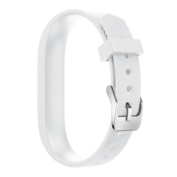 For Fitbit Flex 2 | Grained Silicone Band | White