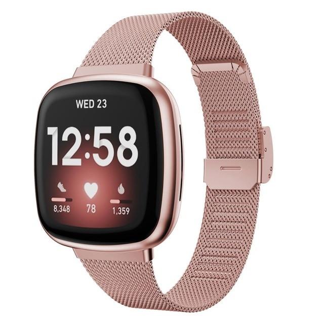 For Fitbit Sense/Sense 2 and Versa 3/Versa 4 | Milanese Steel Band | 7 Colors Available