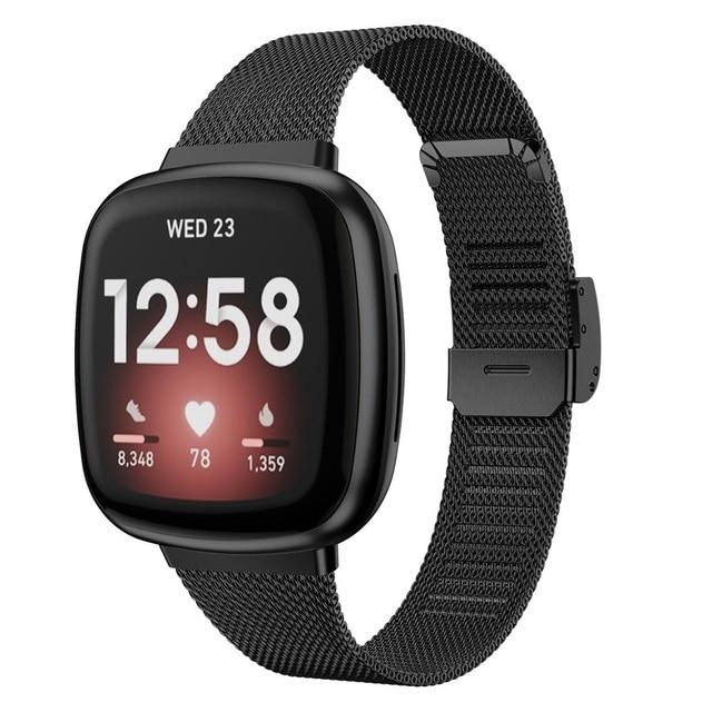 For Fitbit Sense/Sense 2 and Versa 3/Versa 4 | Milanese Steel Band | 7 Colors Available