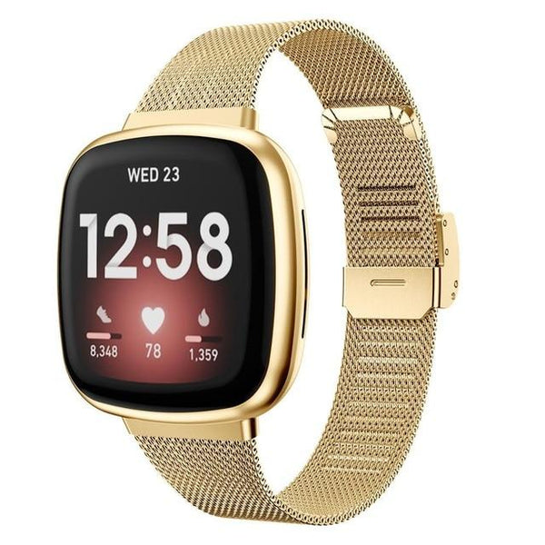 For Fitbit Sense and Versa 3 | Milanese Steel Band | 7 Colors