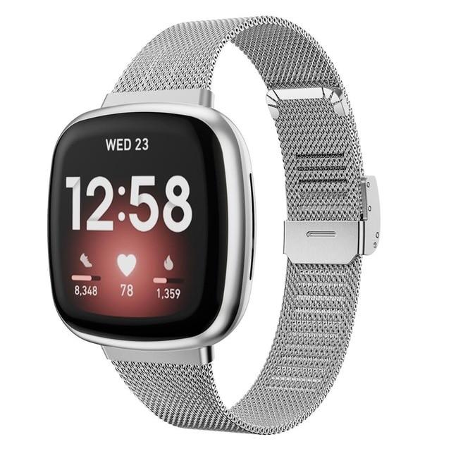 For Fitbit Sense and Versa 3 | Milanese Steel Band | 7 Colors