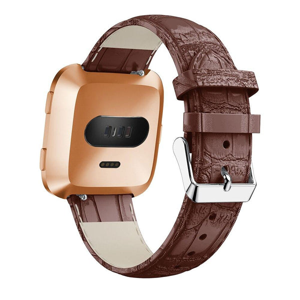 For Fitbit Versa/Versa 2/Versa Lite | Smooth Leather Band | 4 Colors Available