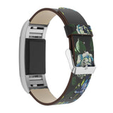 For Fitbit Charge 2 | Patterned Leather Band | 4 Colors Available