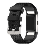 For Fitbit Charge 2 | Grained Silicone Band | 11 Colors Available
