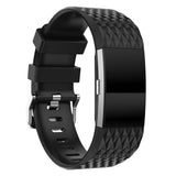 For Fitbit Charge 2 | Grained Silicone Band | 11 Colors Available