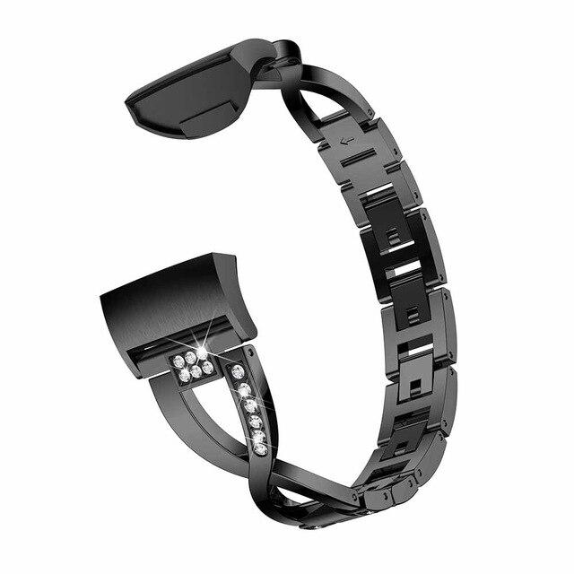 For Fitbit Charge 3 and Charge 4 | Glamorous Steel II Band | 5 Colors Available