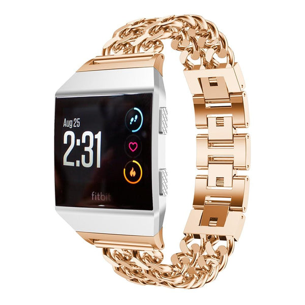 For Fitbit Ionic | Glamorous Steel Band | 4 Colors Available
