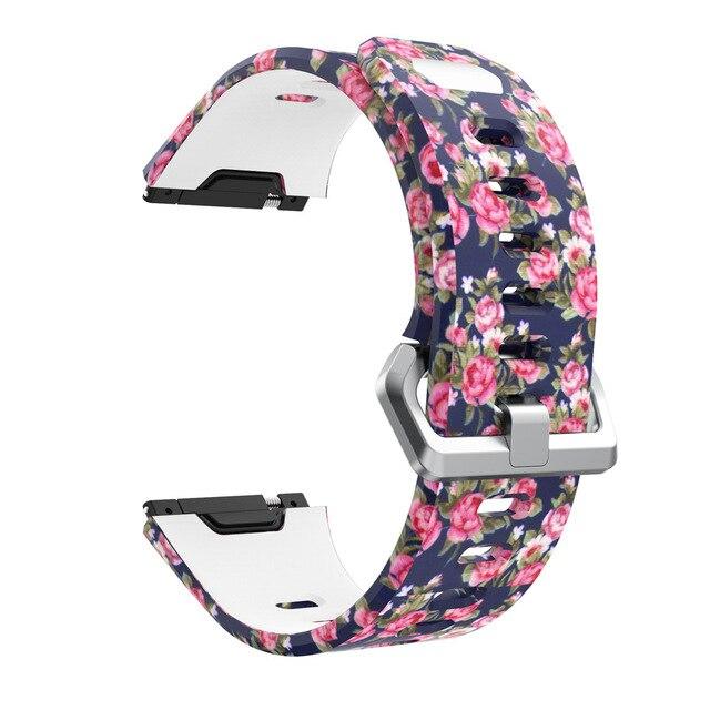 For Fitbit Ionic | Patterned Silicone Band | 13 Colors Available